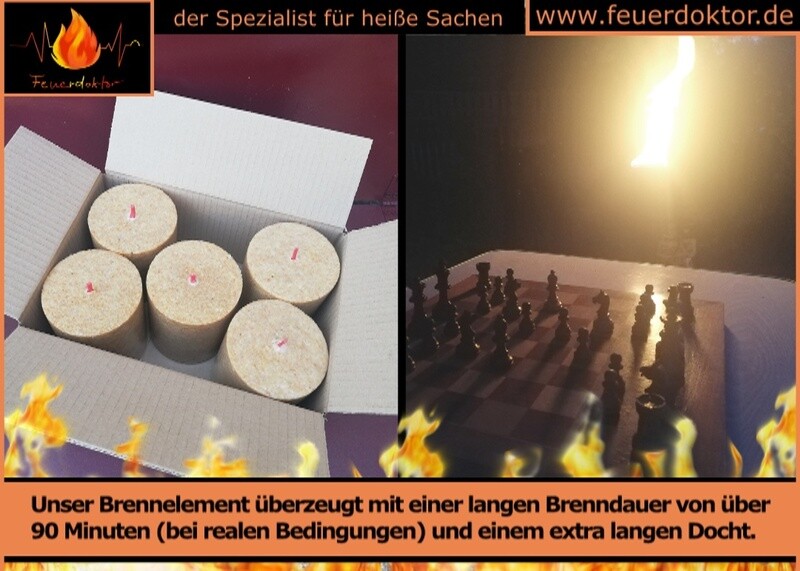 „Nachtlicht“ - Brennelement für Gartenfackel