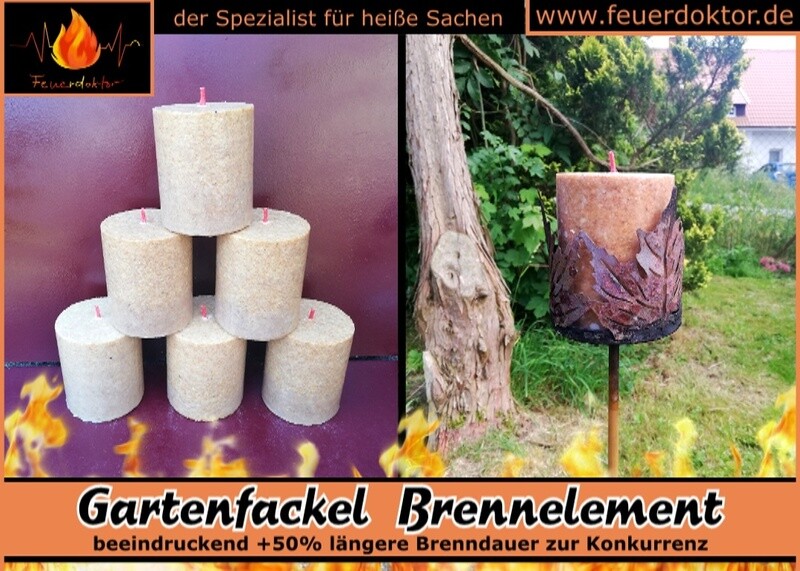 „Nachtlicht“ - Brennelement für Gartenfackel