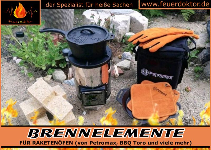 „Rakete“ - Brennelement für Raketenöfen