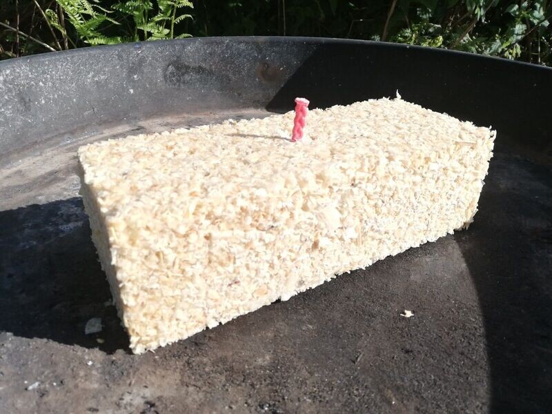 „Feuerziegel“ - Brennelement für Feuerschale/ Gartenfackel uvm.