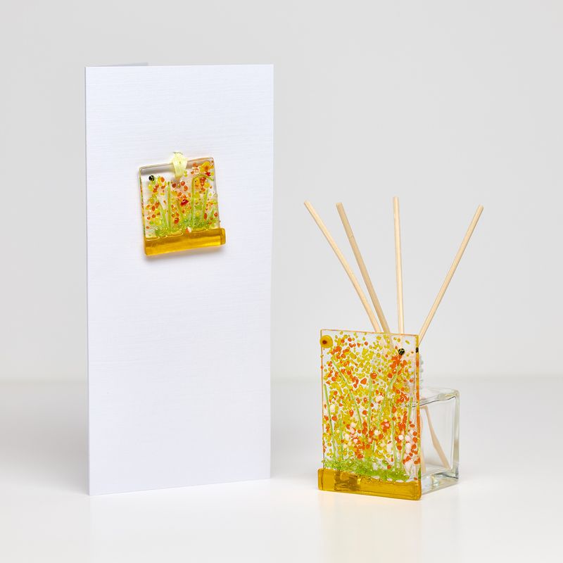 Sunflower Yellow  Meadow Reed Diffuser Gift Set