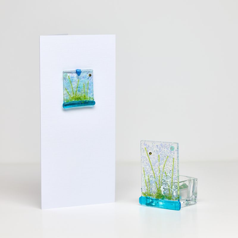 Blue Meadow Tea Light Gift Set
