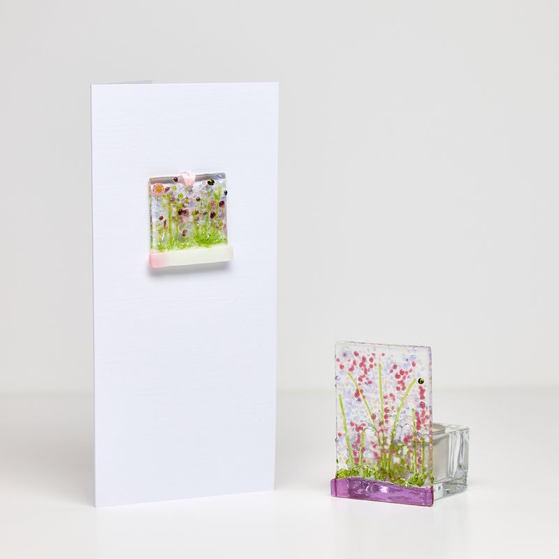Lilac & Pinks Meadow Tea Light Gift Set