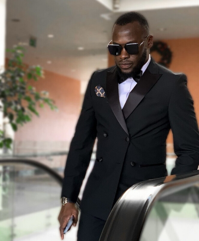 John Vaal's Apparel Black Suits +256704604271