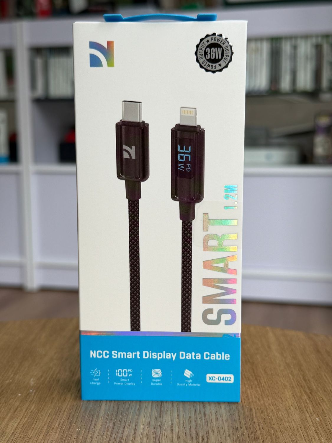 100W Smart Display Kabel (1,2m) USB A - Lightning