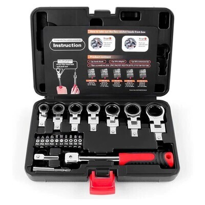 20pcs Changeable Flex Ratchet Wrench Set