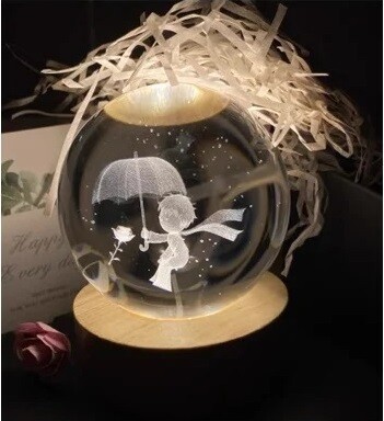 Umbrella Flower Fairy Crystal Ball - 6cm