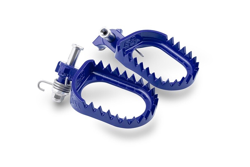 S3 SHERCO ENDURO FOOTPEGS, Colour: Blue Punk