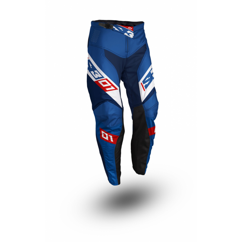 ENDURO COLLECTION 01, Colour: White/Blue, Pants: Size 32