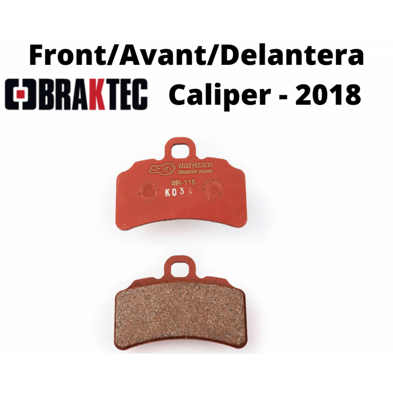 BRAKTEC 2018 -23 - Front Brake Pads - GAS GAS TXT PRO Racing/SHERCO