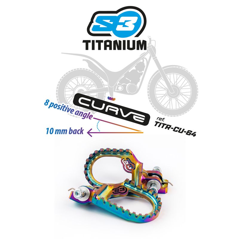 S3 TRIALS TITANIUM FOOT PEGS