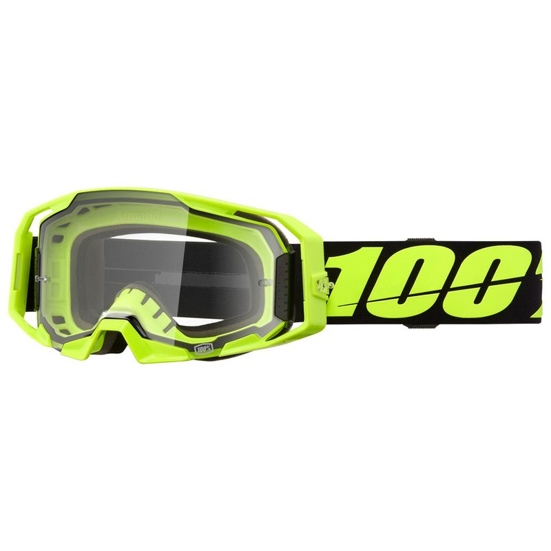 100 PERCENT ARmatic GOGGLES -NEON YELLOW FRAME /CLEAR LENS