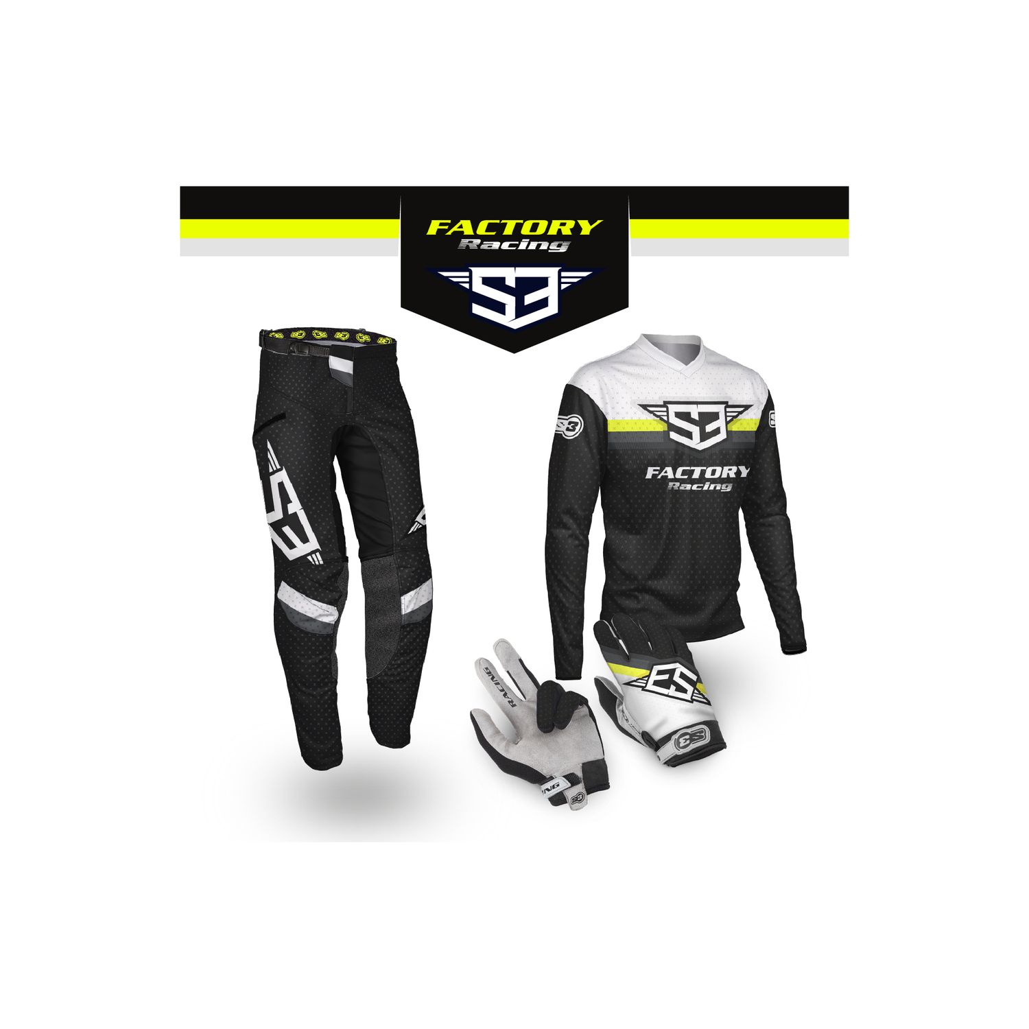 S3 TRIALS RACING BLACK/YELLOW COLLECTION