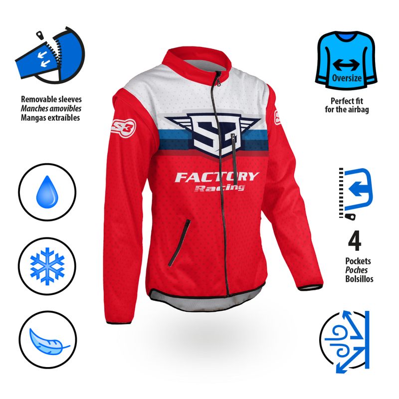 S3 RALLY GLADIATOR JACKET RED
