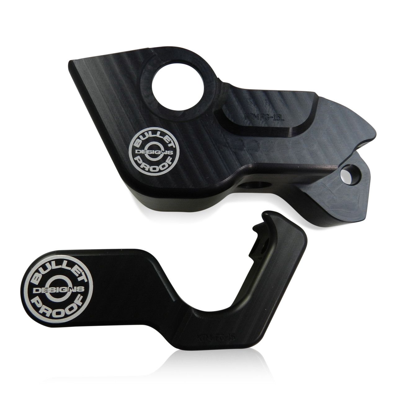 BPD KTM/HUSQVARNA/GAS GAS/SHERCO FORK LUG GUARD SET 22mm FRONT AXLE, COLOUR: BLACK