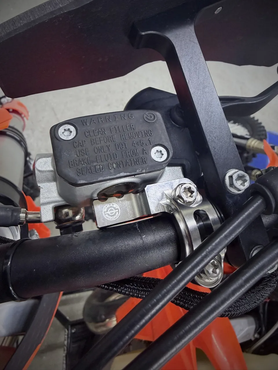 BPD Titanium Front Brake &amp; Clutch Master Cylinder Guards