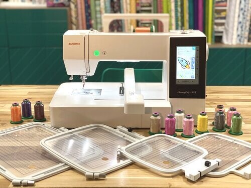 Janome MB-4S, Memory Craft 500E-9850 &amp; Brother SE1900 Sewing Embroidery Machines
