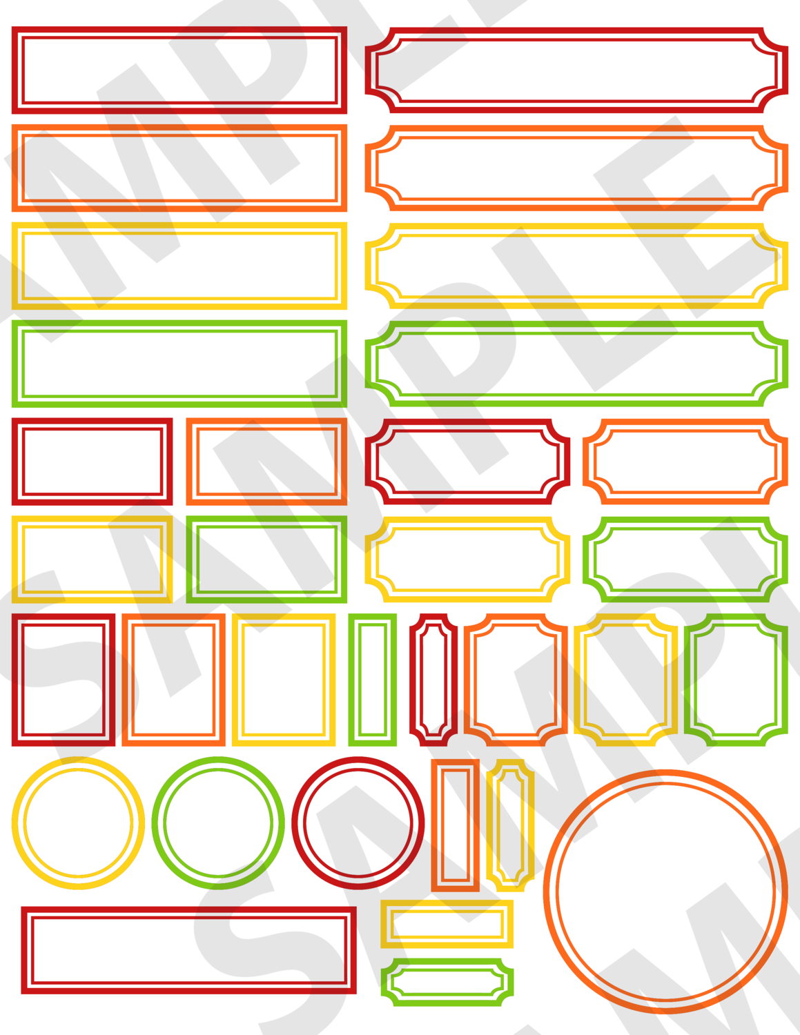 APPLES AND ORANGES - LABEL Embellishment