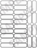 Dark Gray - Journaling Labels Embellishments