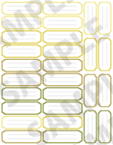 Yellow - Journaling Labels Embellishments