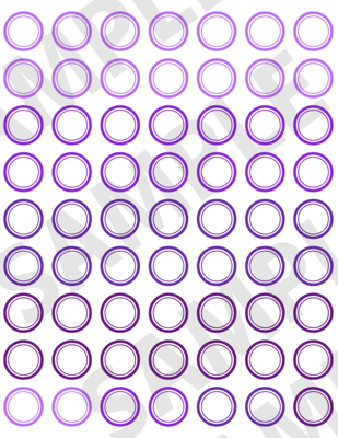 Purple - 1 Inch Circular Labels Embellishments