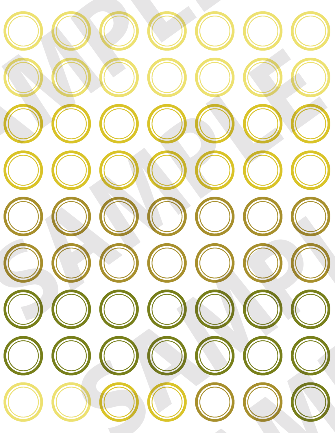 Yellow - 1 Inch Circular Labels Embellishments