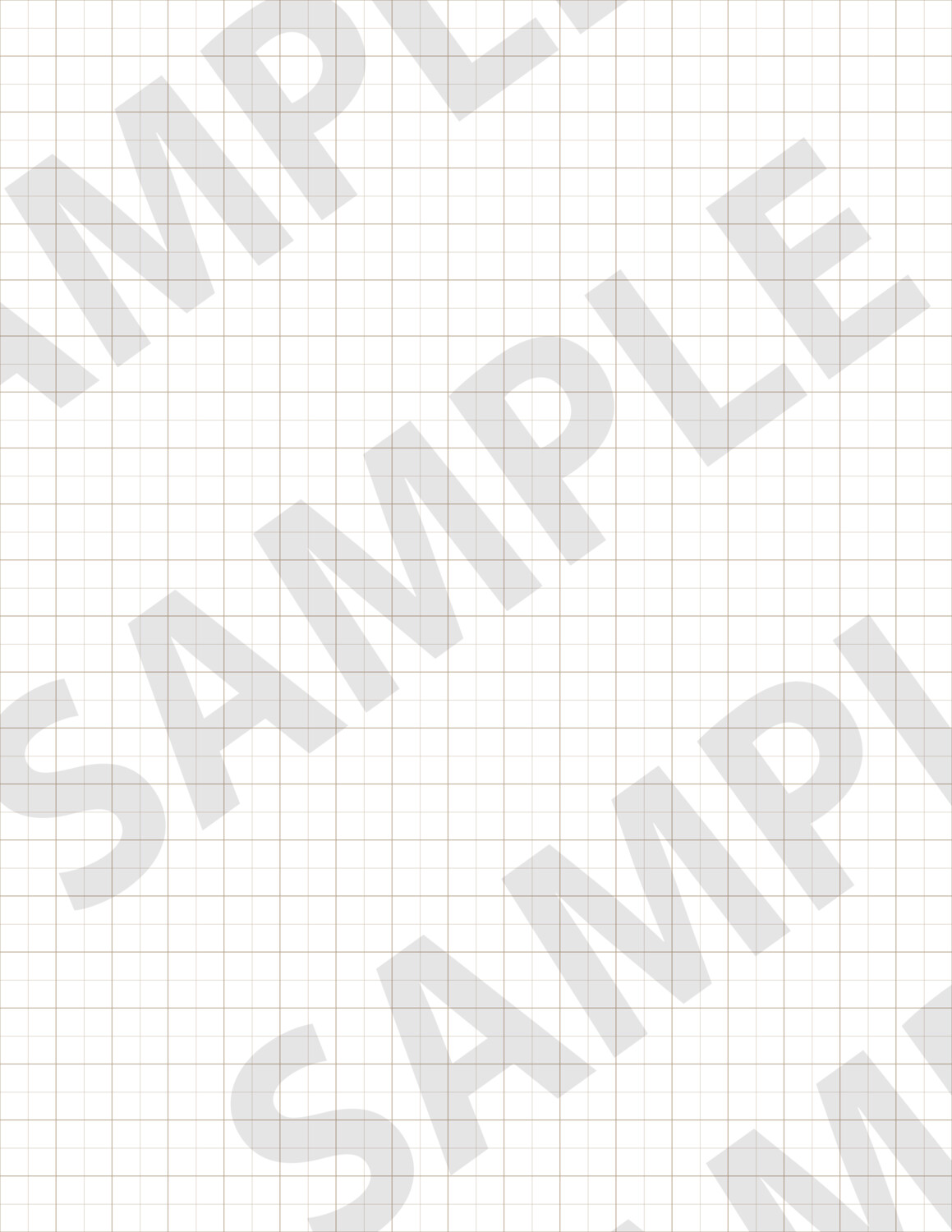 Brown 1 - Large Grid Paper
