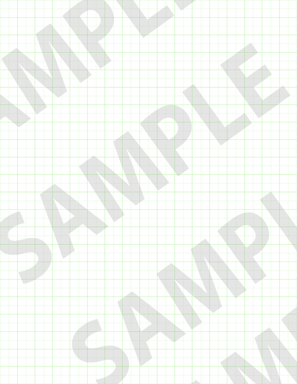 Green 1 - Large Grid Paper