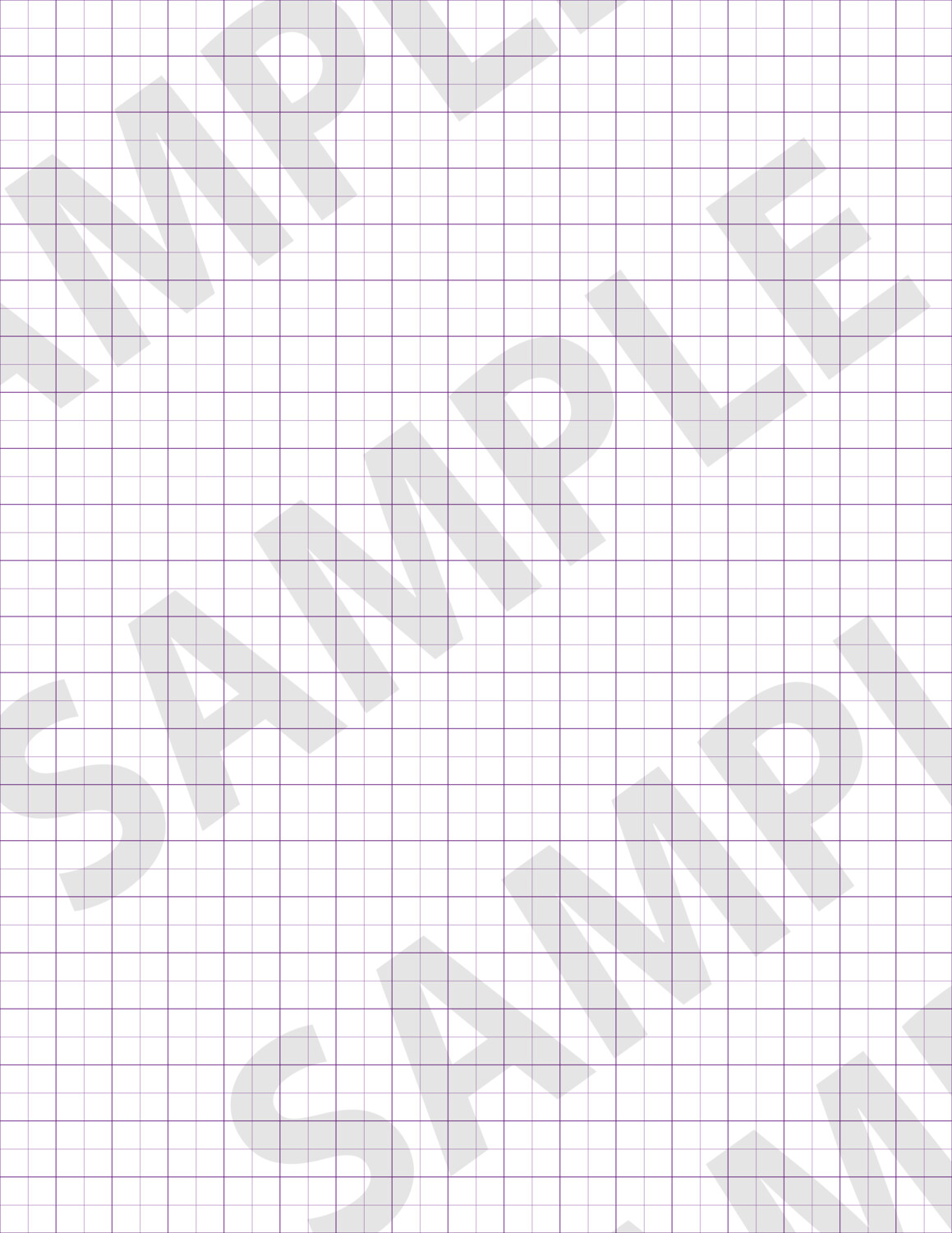 Purple 2 - Large Grid Paper