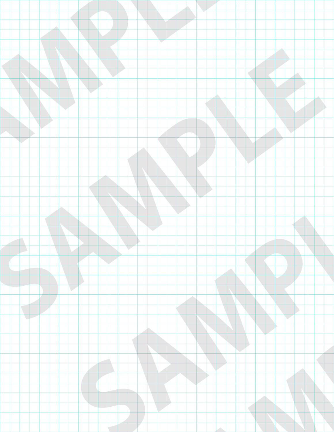 Turquoise 1 - Large Grid Paper