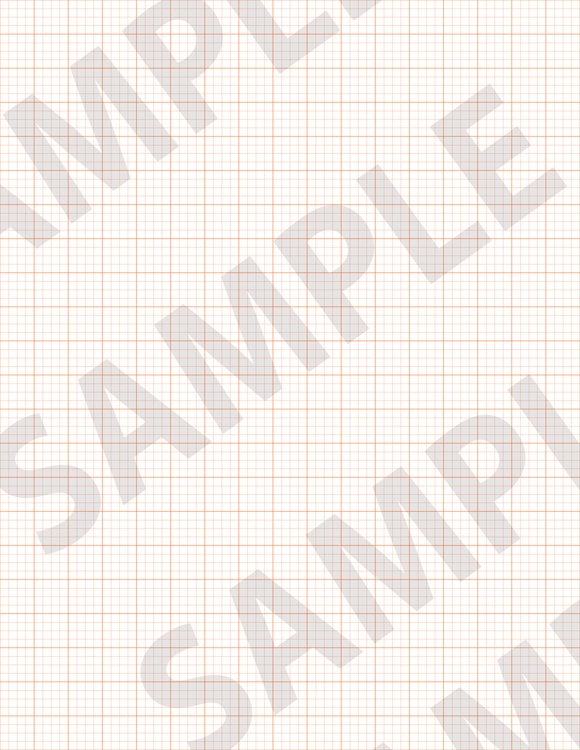 Bright Orange 2 - Medium Grid Paper