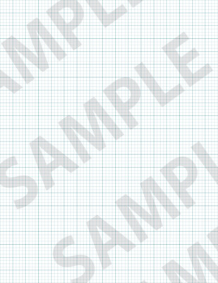 Turquoise 2 - Medium Grid Paper