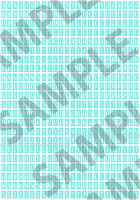 White Text Turquoise 1 - 'Feeling Good' Tiny Letters