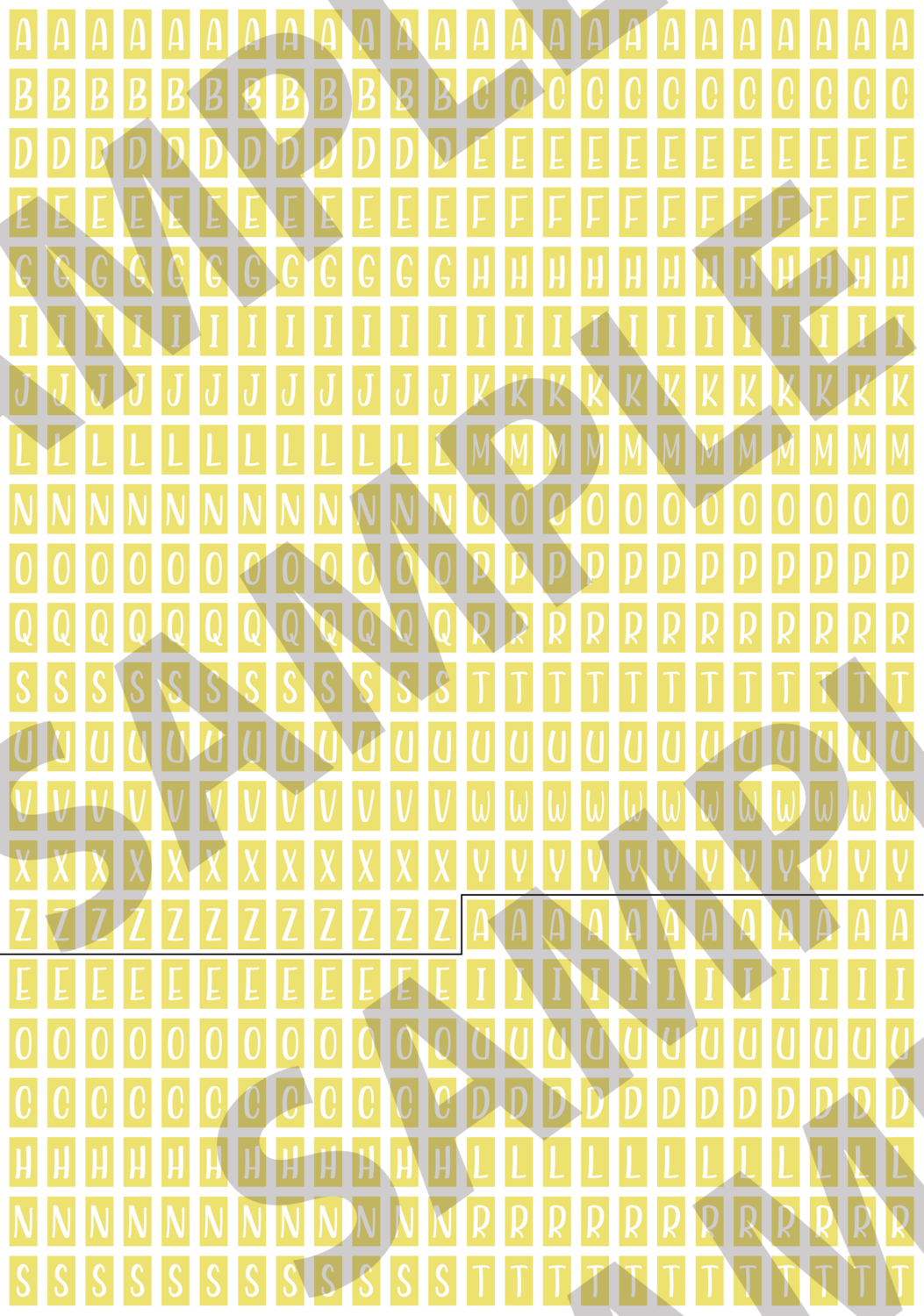 White Text Yellow 1 - 'Feeling Good' Tiny Letters