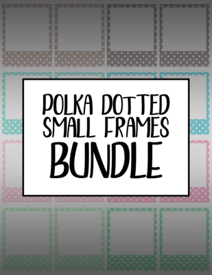 Bundle #16 Polka Dotted Small Frames