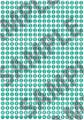WHITE NUMBERS