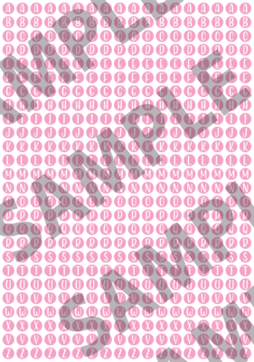 White Text Pink 1 - 'Feeling Good' Circle Letters