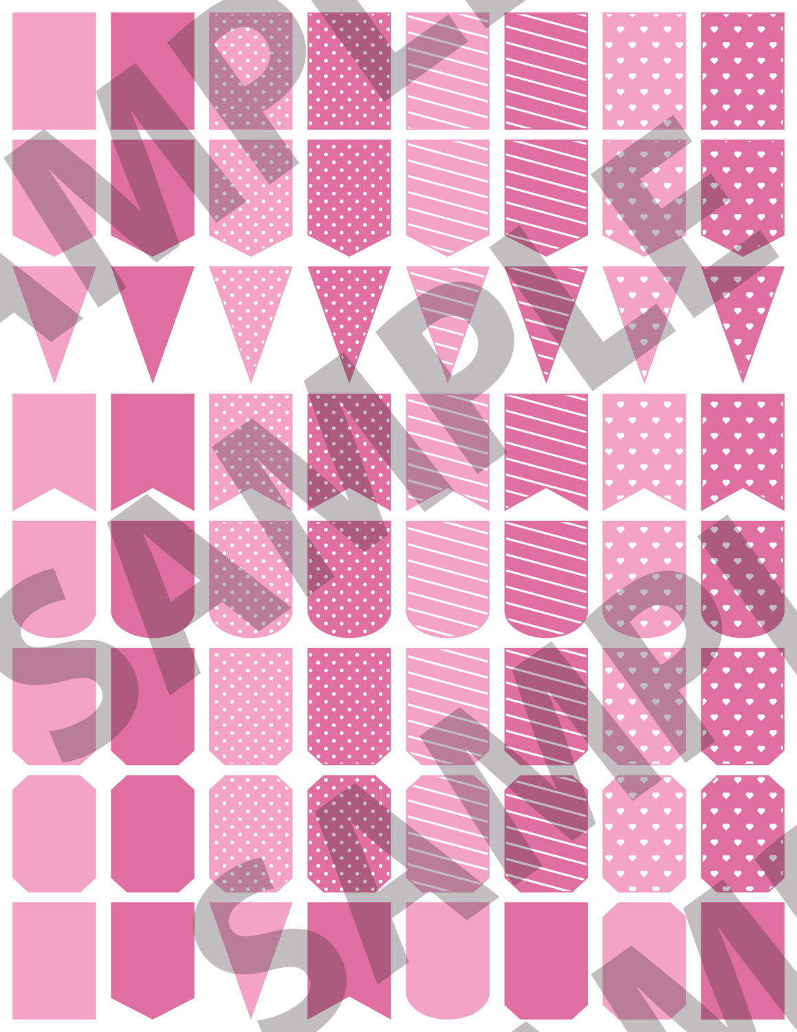 Pink 1 - Small Banners