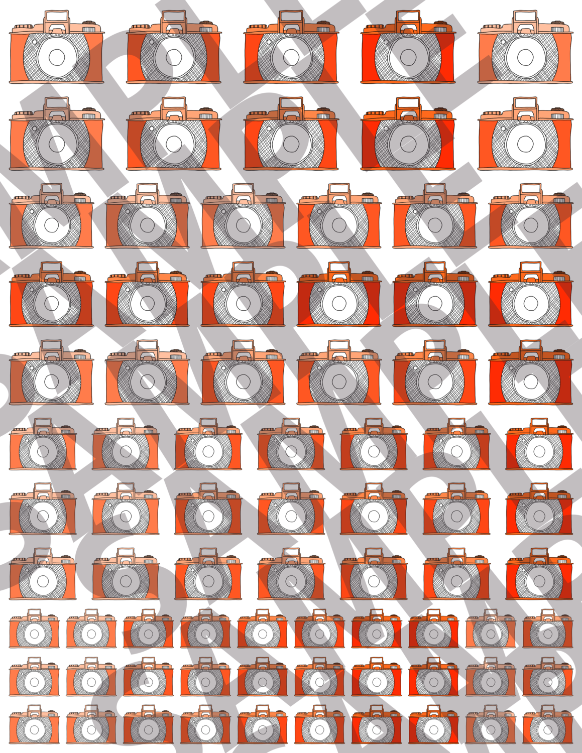 Bright Orange - Sketchy Cameras