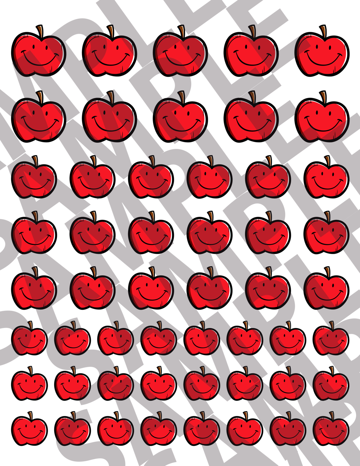 Red Cartoon Apples