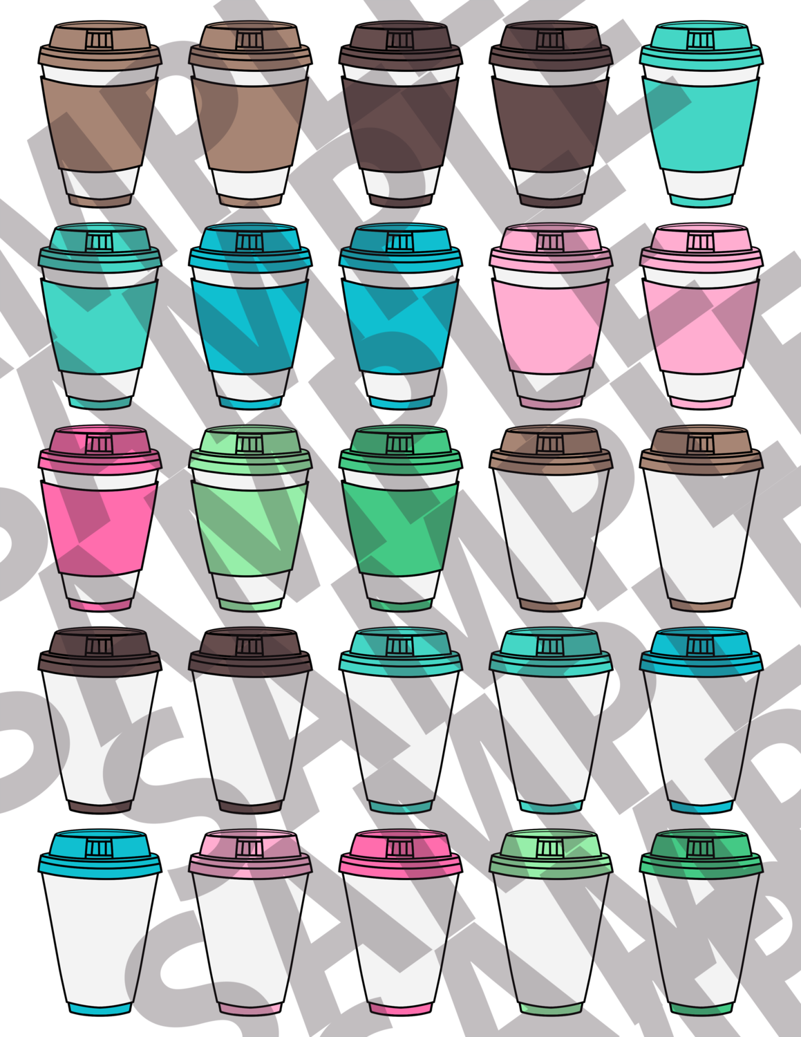 Cozy Cafe - 2 Inch Coffee Cups