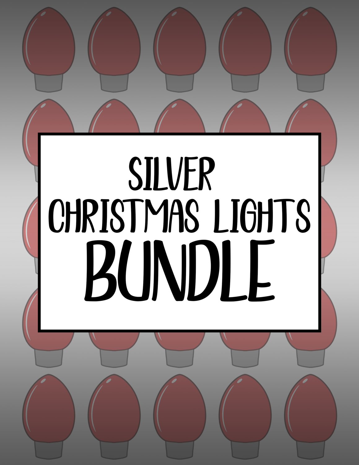 Bundle #58 Silver Christmas Lights