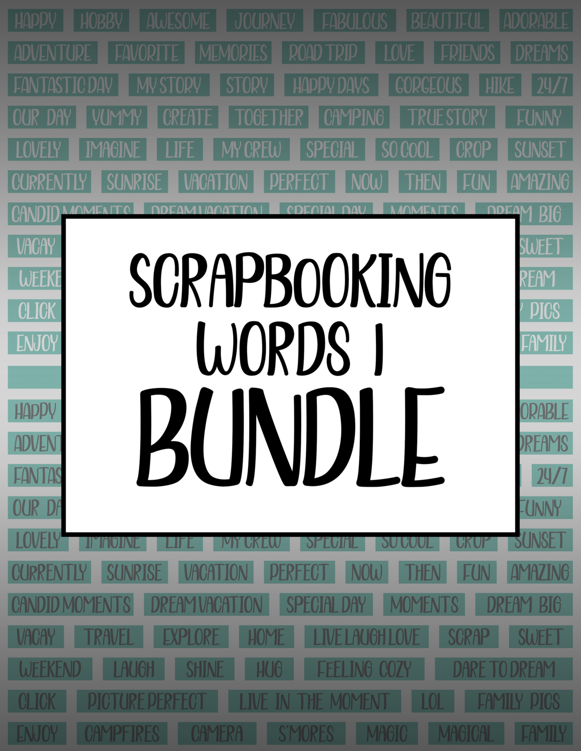 Bundle #59 Scrapbooking Words 1