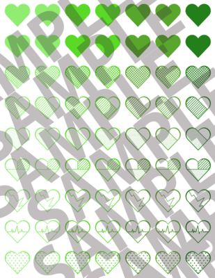 Green - Hearts