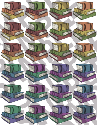 STACKED BOOKS