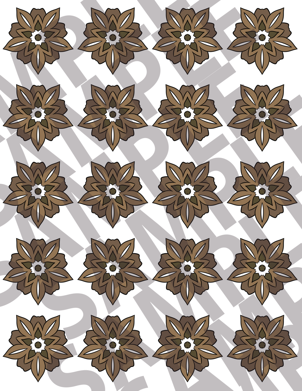 Brown - Flowers 1