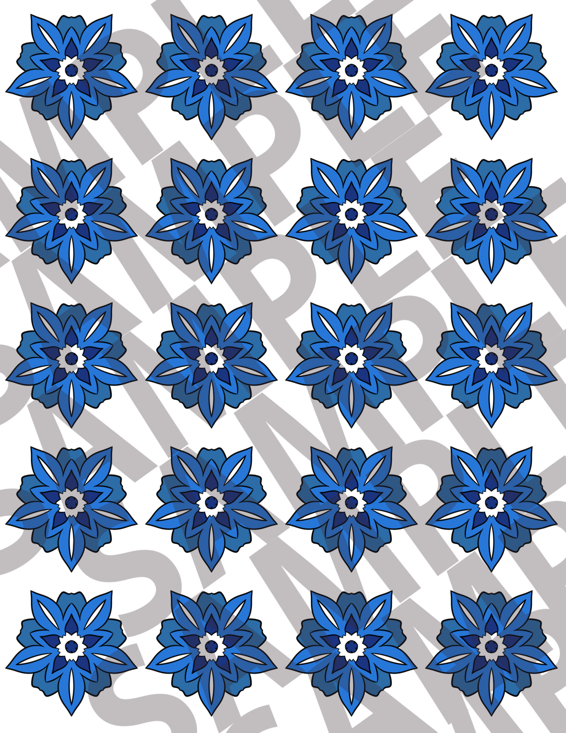 Blue - Flowers 1