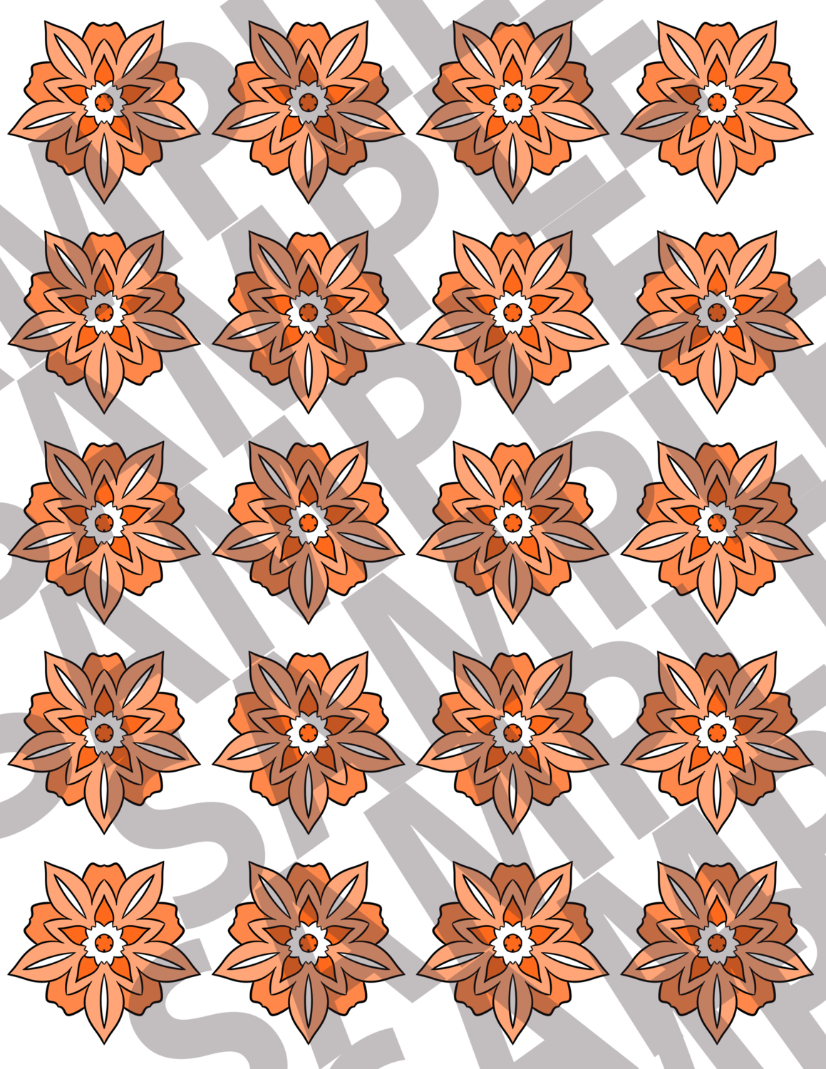 Bright Orange - Flowers 1