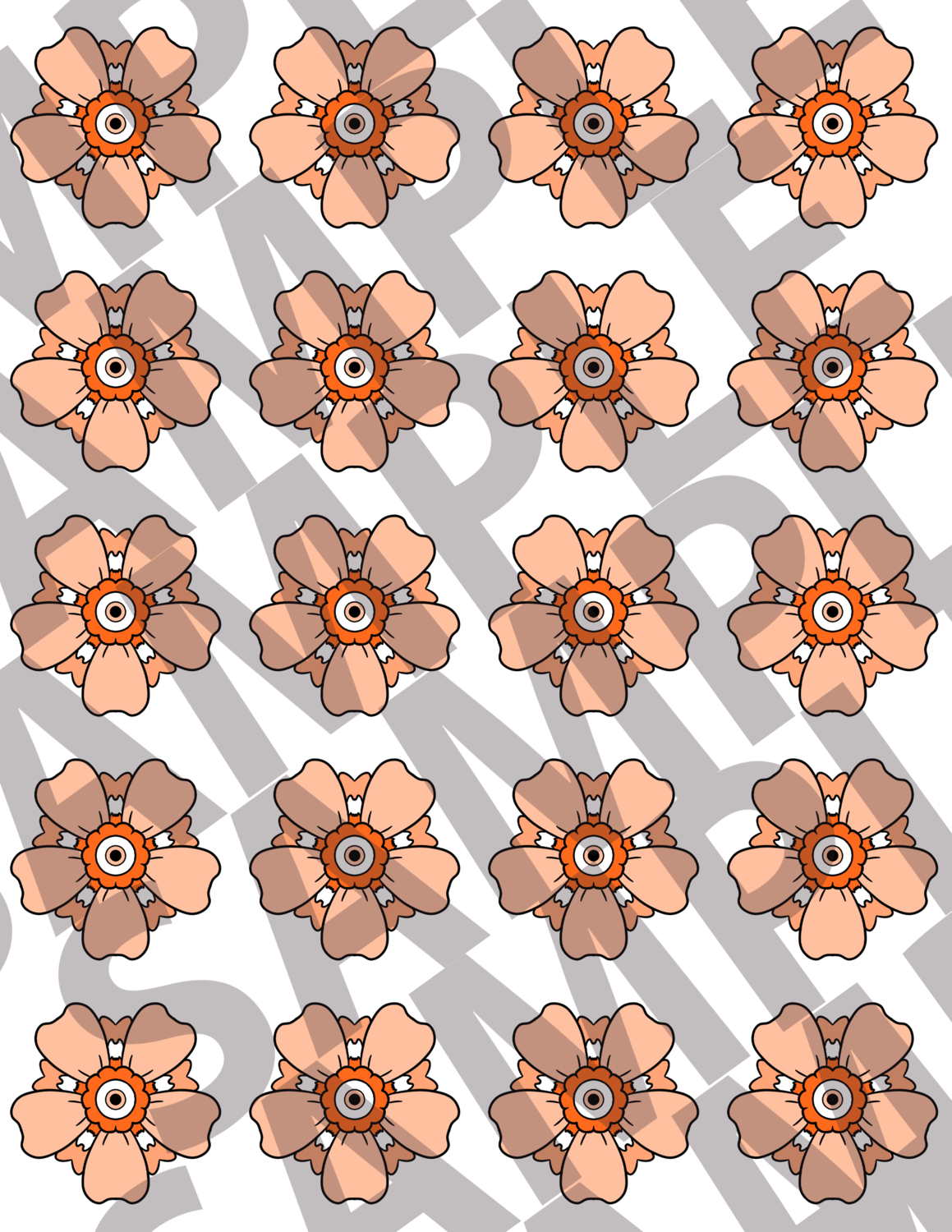 Bright Orange - Flowers 4