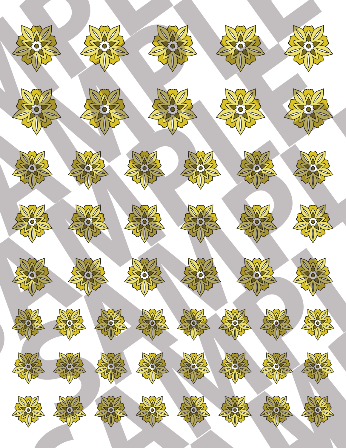 Yellow - Smaller Flowers 1